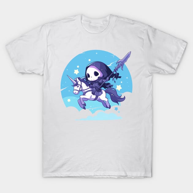 reaper on unicorn T-Shirt by Stephanie Francoeur Art